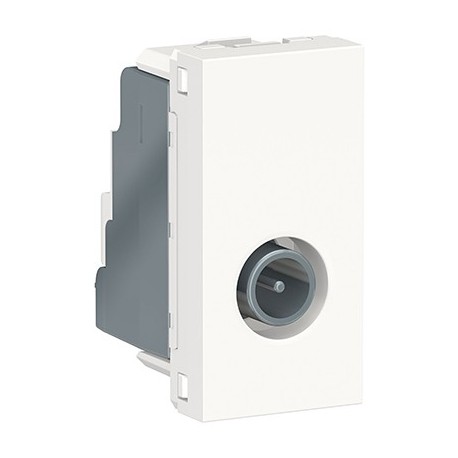 Prise télévision Unica - Mâle - 1 module - Blanc