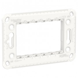 Support de fixation Unica - Plastique - 1 poste - 3 modules