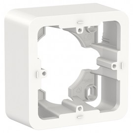 Boîte Unica Pro - Montage saillie - 1 poste - Blanc