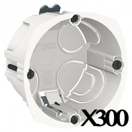 Lot de 300 boîte d'encastrement Multifix - 1 poste - Blanc