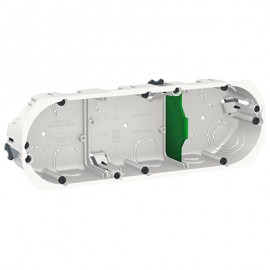 Boîte d'encastrement Multifix - 3 postes - Blanc