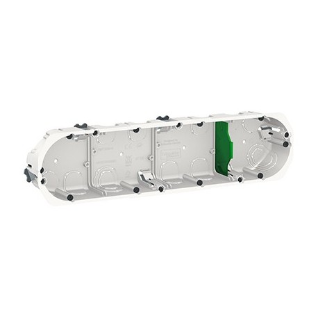 Boîte d'encastrement Multifix - 4 postes - Blanc