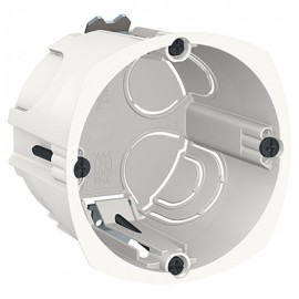 Boîte d'encastrement Multifix - 1 poste - Profondeur 50mm - Blanc