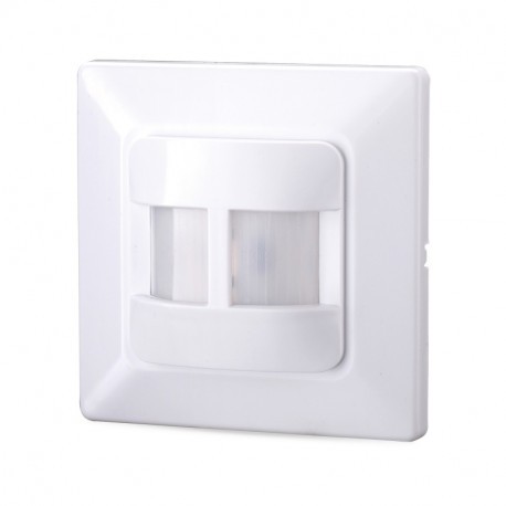 Interrupteur automatique LED infrarouge - 190° - 200W - Blanc