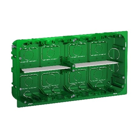 Boîte de concentration Unica - Encastrée - Horizontale - 2x10 modules