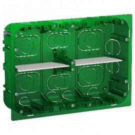 Boîte de concentration Unica - Encastrée - Horizontale - 2x8 modules
