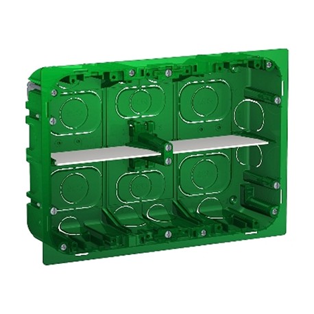 Boîte de concentration Unica - Encastrée - Horizontale - 2x8 modules