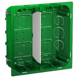 Boîte de concentration Unica - Encastrée - Verticale - 2x4 modules
