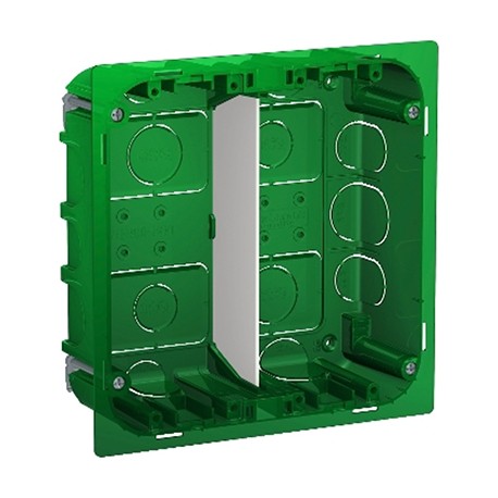 Boîte de concentration Unica - Encastrée - Verticale - 2x4 modules