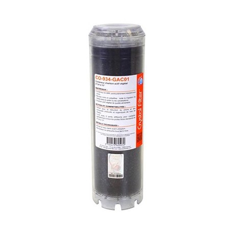 Conteneur CO-934-GAC01 - Charbon actif végétal - 9”3/4
