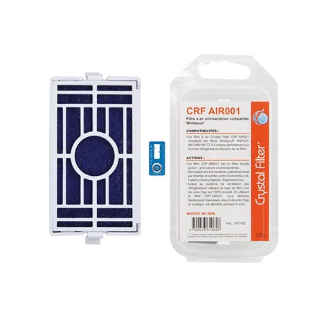 Filtre à air pour réfrigérateur - Antibactérien - Compatible Whirlpool ANT001