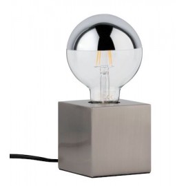 Lampe à poser Kura - 20W - E27 - Sans ampoule - Dimmable - Acier brossé