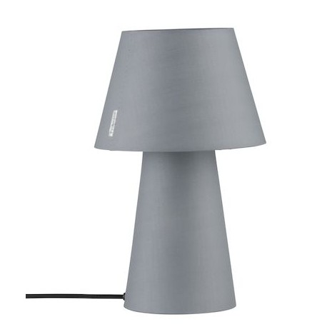 Lampe à poser Kelt - 20W - E14 - Sans ampoule - Dimmable - Tissu gris