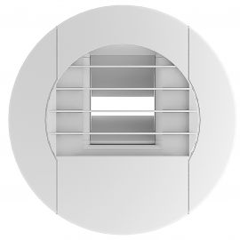 Bouche d'extraction hygroréglable BEHC.E 10-40/75 - Cuisine - ø 125mm - 10 à 40 m³/h - Bouton poussoir ou télécommande