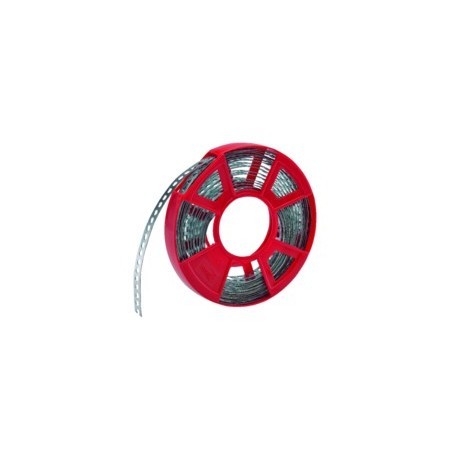 Bande perforée acier galvanisé - longueur 10 mètres - largeur 12mm