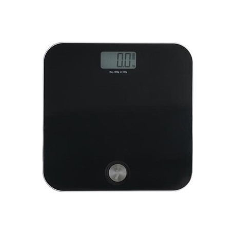 Pèse-personne Dyna - Plateau en verre trempé - Ecran LCD - Noir
