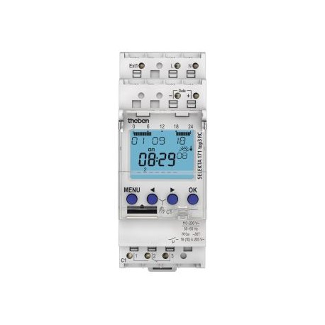 Horloge astronomique digitale Selekta 171 top3 RC - 1 canal - Blanc