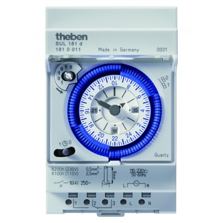 Horloge programmable analogique SUL 181 D - Blanc