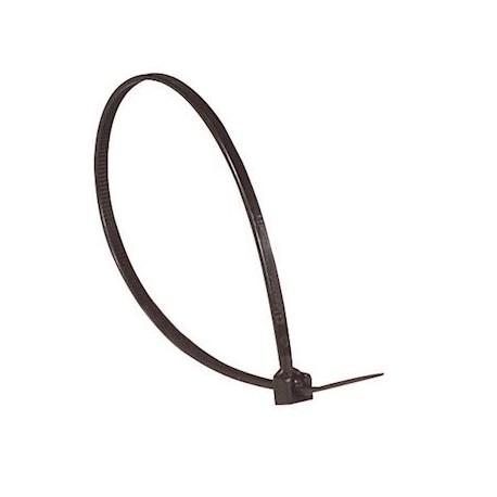 Boîte de 100 colliers Colring à denture intérieure - 3,5 x 140 mm - Noir