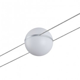 Spot sur câbles 2Line Tom - 2700°K - 3,6W - Blanc/Chrome