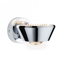 Applique murale Sabik LED - 13W - 2700K - IP44 - Dimmable - Avec ampoule - Chrome