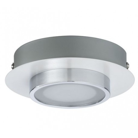 Plafonnier Liao LED 1 source - 4.7W - 3000K - Non dimmable - Chrome/Blanc dépoli