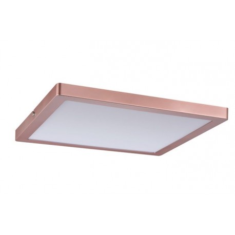 Plafonnier LED Atria Paulmann - Carré - 16.5W - 4000K - Or rose - Non dimmable
