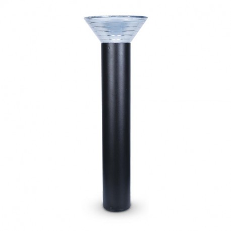 Potelet solaire LED conique - 4W - 4000°K - 800mm - Noir - non dimmable