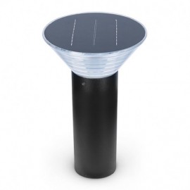 Potelet solaire LED conique - 4W - 3000°K - 380mm - Noir - non dimmable