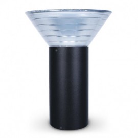 Potelet solaire LED conique - 4W - 4000°K - 380mm - Noir - non dimmable