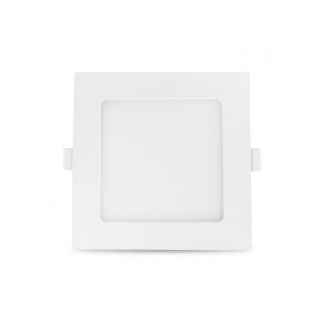 Plafonnier LED - 10W - 4000K - Carré - Avec alimentation - Blanc - Non dimmable