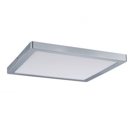 Plafonnier LED Atria - Carré - 20W - Chrome mat - Non dimmable