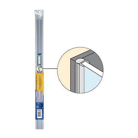 Joint tubulaire pour côté de porte de douche - PVC - Transparent