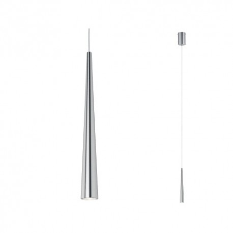 Suspension Gutta LED - 7W - 2700K - 600lm - Avec ampoule - Alu brossé