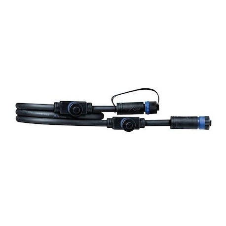 Câble intelligent connection Plug & Shine - 150W max - 24V - 3 raccords - 1m - Noir