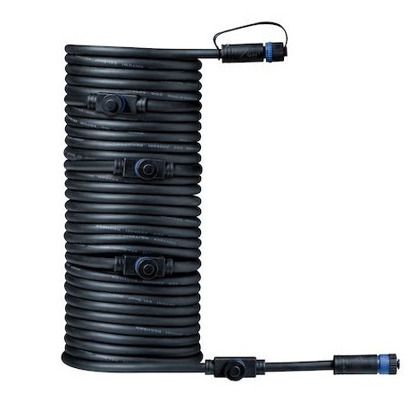 Câble intelligent connection Plug & Shine - 150W max - 24V - 5 raccords - 10m - Noir