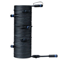 Câble intelligent connection Plug & Shine - 150W max - 24V - 7 raccords - 15m - Noir