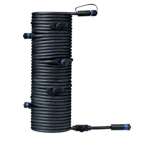 Câble intelligent connection Plug & Shine - 150W max - 24V - 7 raccords - 15m - Noir