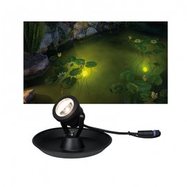 Luminaire de bassin Paulmann - Plug&Shine - 3000K - IP68 - Noir