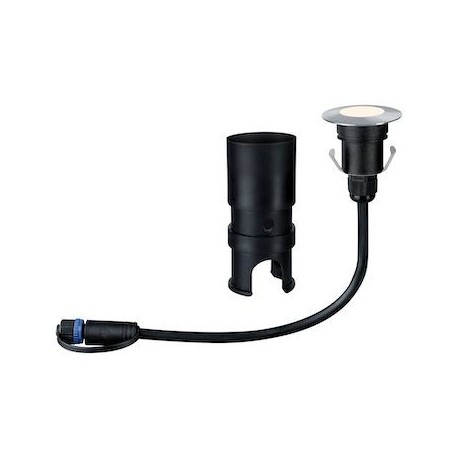 Spot encastré de sol Plug & Shine - Floor mini - Dimmable - 3000K - 95° - Avec ampoule - 2,5W - Argent