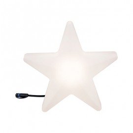 Etoile lumineuse Plug&Shine Paulmann - Dimmable - 3000K - Avec ampoule - 2,8W - Blanc
