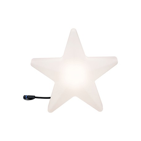 Etoile lumineuse Plug&Shine Paulmann - Dimmable - 3000K - Avec ampoule - 2,8W - Blanc