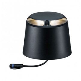 Borne encastrée Plug & Shine - Path - Dimmable - 3000K - 180° - Avec ampoule - 6W - Anthracite
