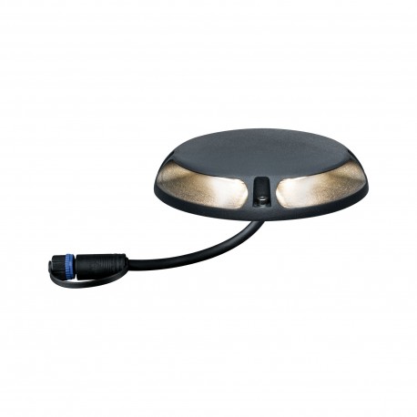 Encastré carrossable Plug & Shine - Floor - Dimmable - 3000K - 180° - Avec ampoule - 6W - Anthracite