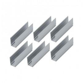 Lot de 6 clips de montage Plug & Shine - Pour strip LED Néon - Blanc