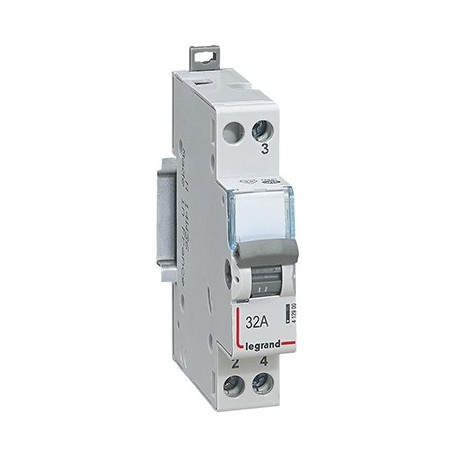 Interrupteur-inverseur modulaire - Va-et-vient - 250V - 32A - 4kV - 1 module
