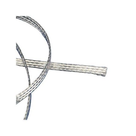 Tresse plate FTCB - Couronne de 25m - Cuivre étamé