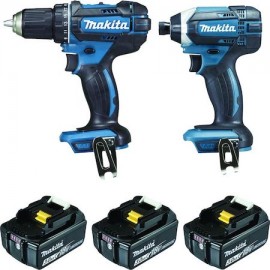 Coffret perceuse et visseuse - 18V - 3Ah - 3 batteries