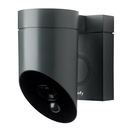 Caméra extérieure connectée Somfy Outdoor - 130° - 1080p - Wifi - Noir