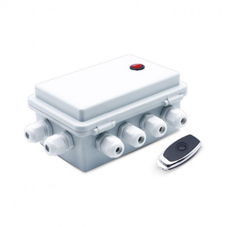 Boîte de contrôle pour PAR56 piscine - 120W max - RGB - Avec télécommande - Avec piles
